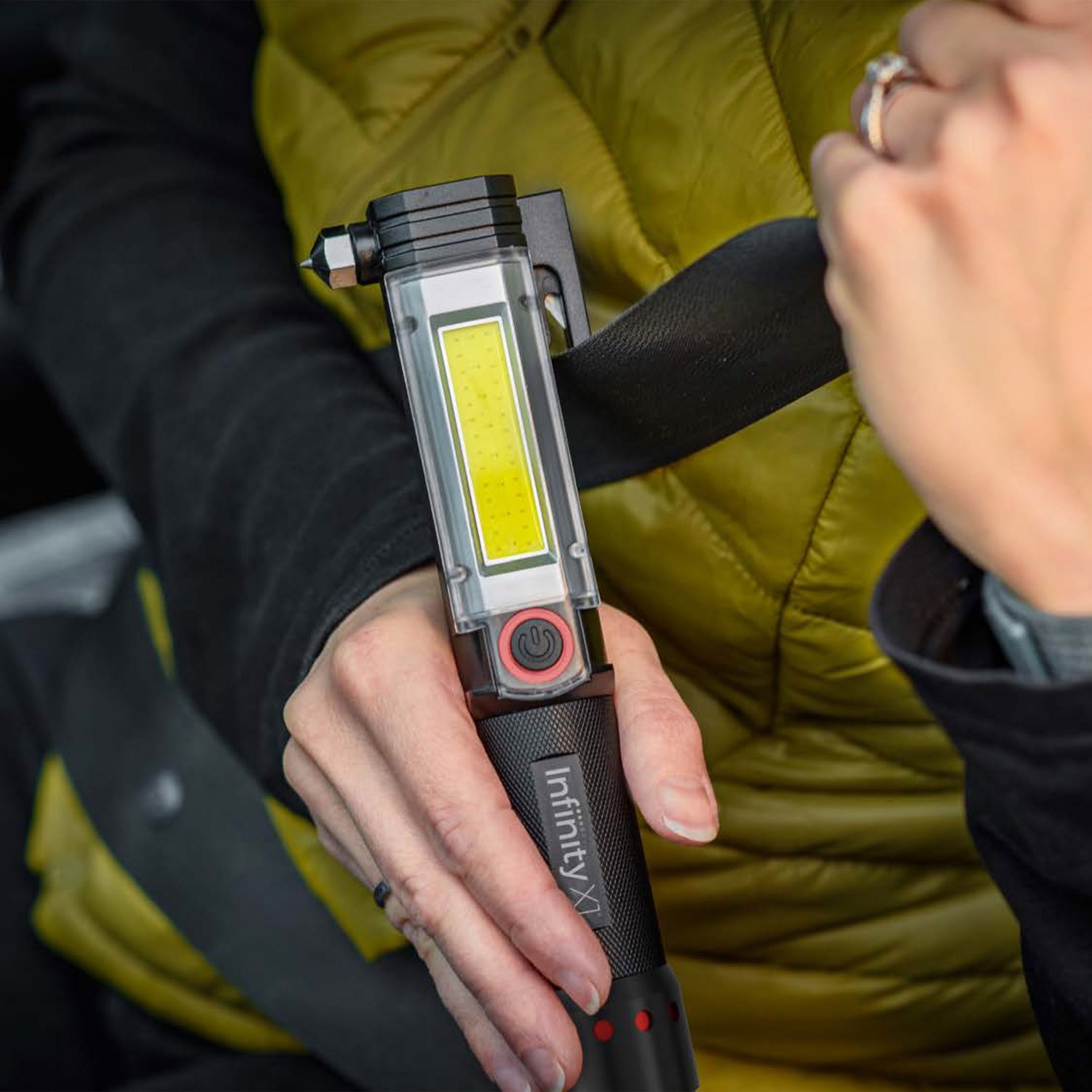 Infinity 7in1 Emergency Tool, 2pack AllInOne Auto Light with