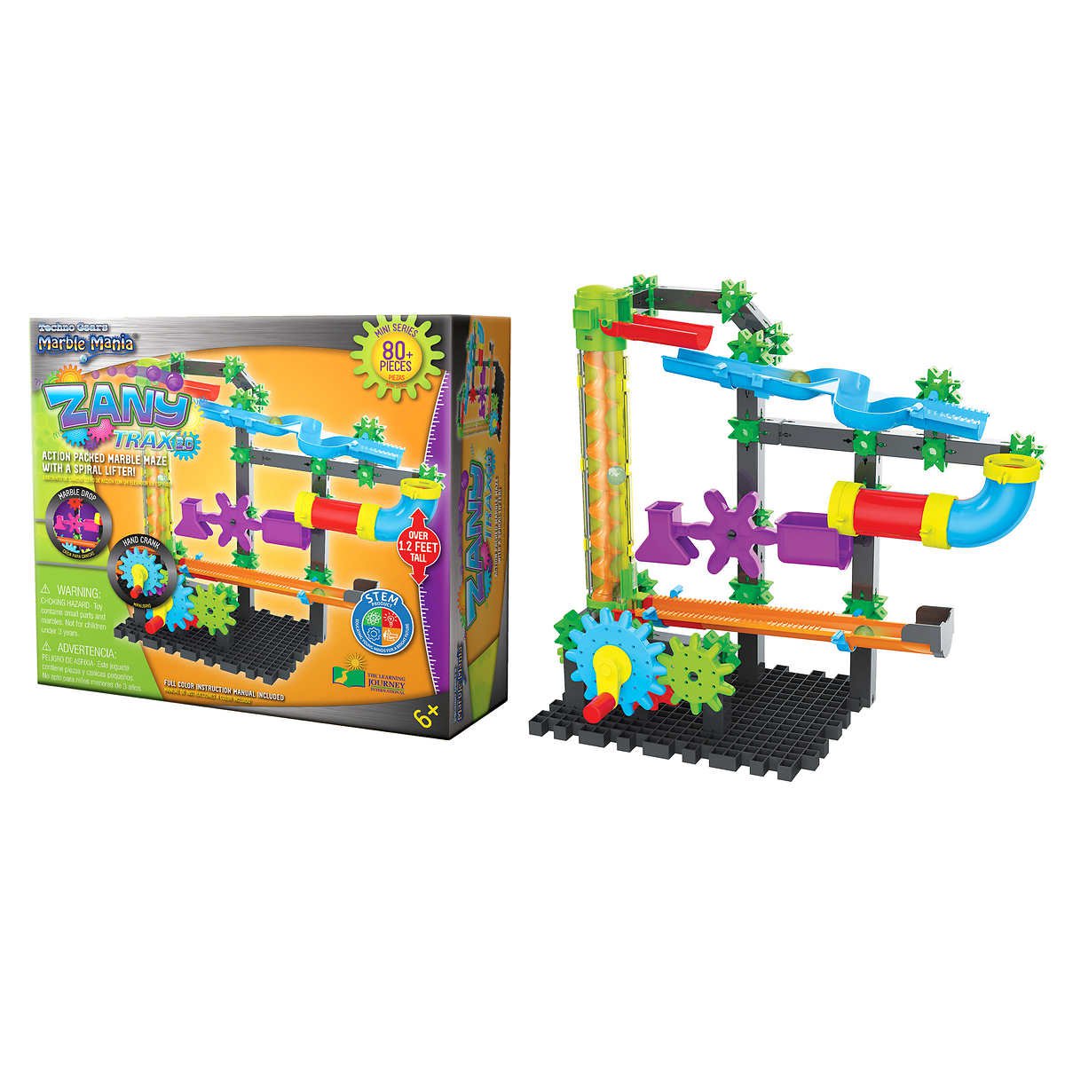 Techno Gear Marble Mania Combo Pack 4 in 1 Mega Set, Whirler Zany Trax