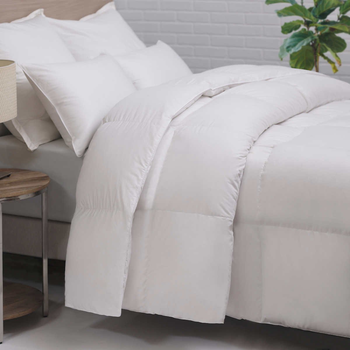 Allied Home RDS White Duck Down Comforter, 400 Thread Count Sateen Cotton