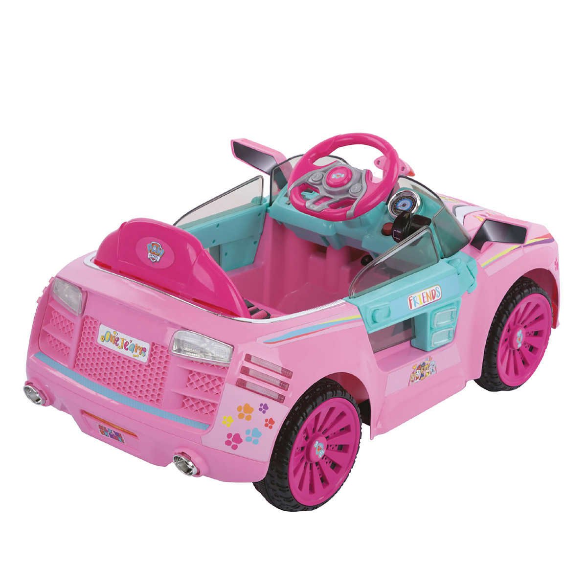 Hauck Paw Patrol E-Cruiser Ride-On Car, 6V Battery Electronic Sound ...