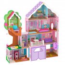 KidKraft Treehouse Retreat Mansion Girls Dollhouse, 26 Pieces Furniture Set