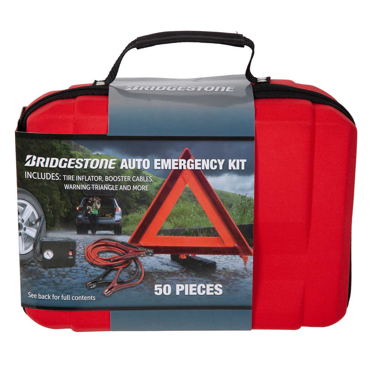 Bridgestone Auto Safety Emergency Kit, 50Pieces