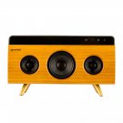 Gemini BRS-330 Bamboo Rechargeable Bluetooth Speaker with Built-in Mic