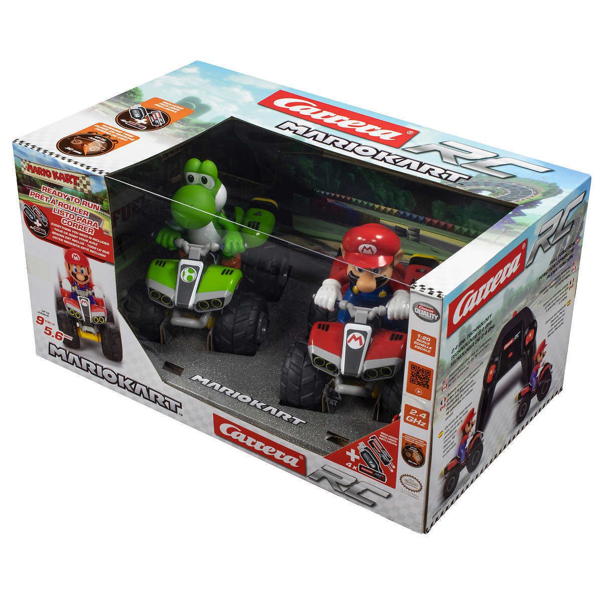 Carrera Mario Kart Quad Rc Twin Pack Mario And Yoshi 2151