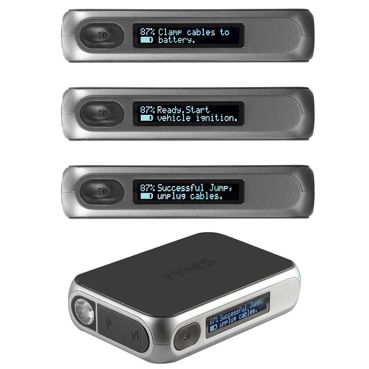 TYPE S 12V Jump Starter & 8000mAh Portable Power Bank AC5301711