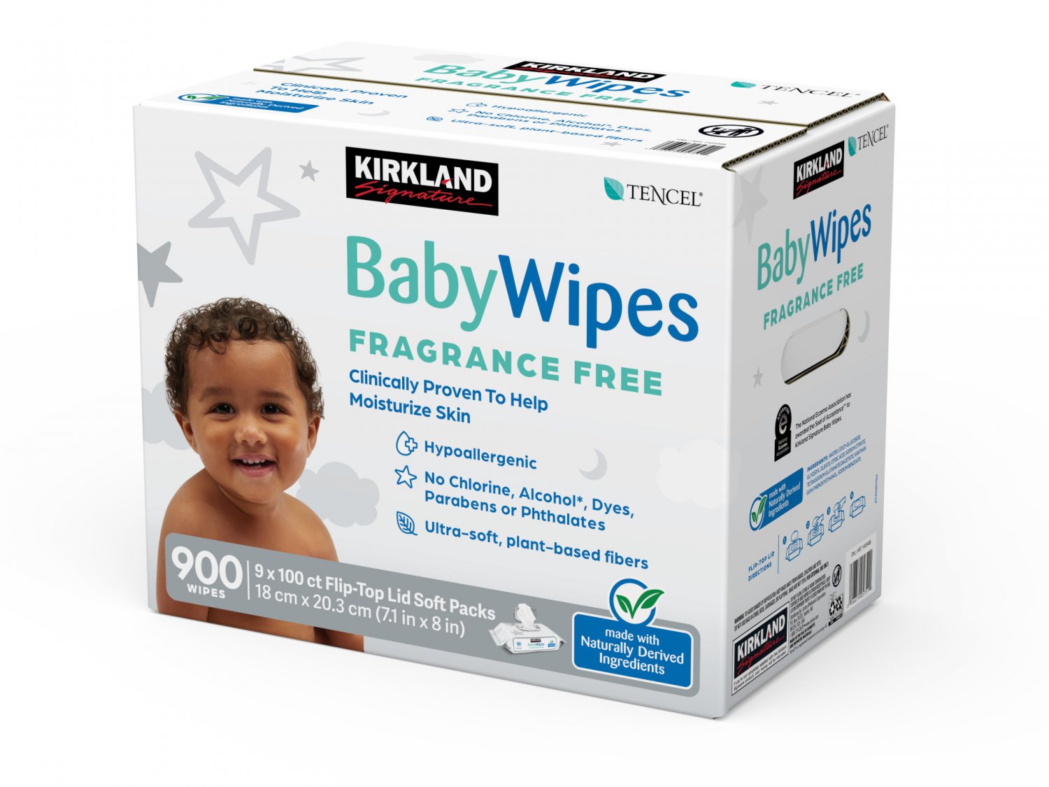 Kirkland Signature Baby Wipes, 900-count Fragrance Free