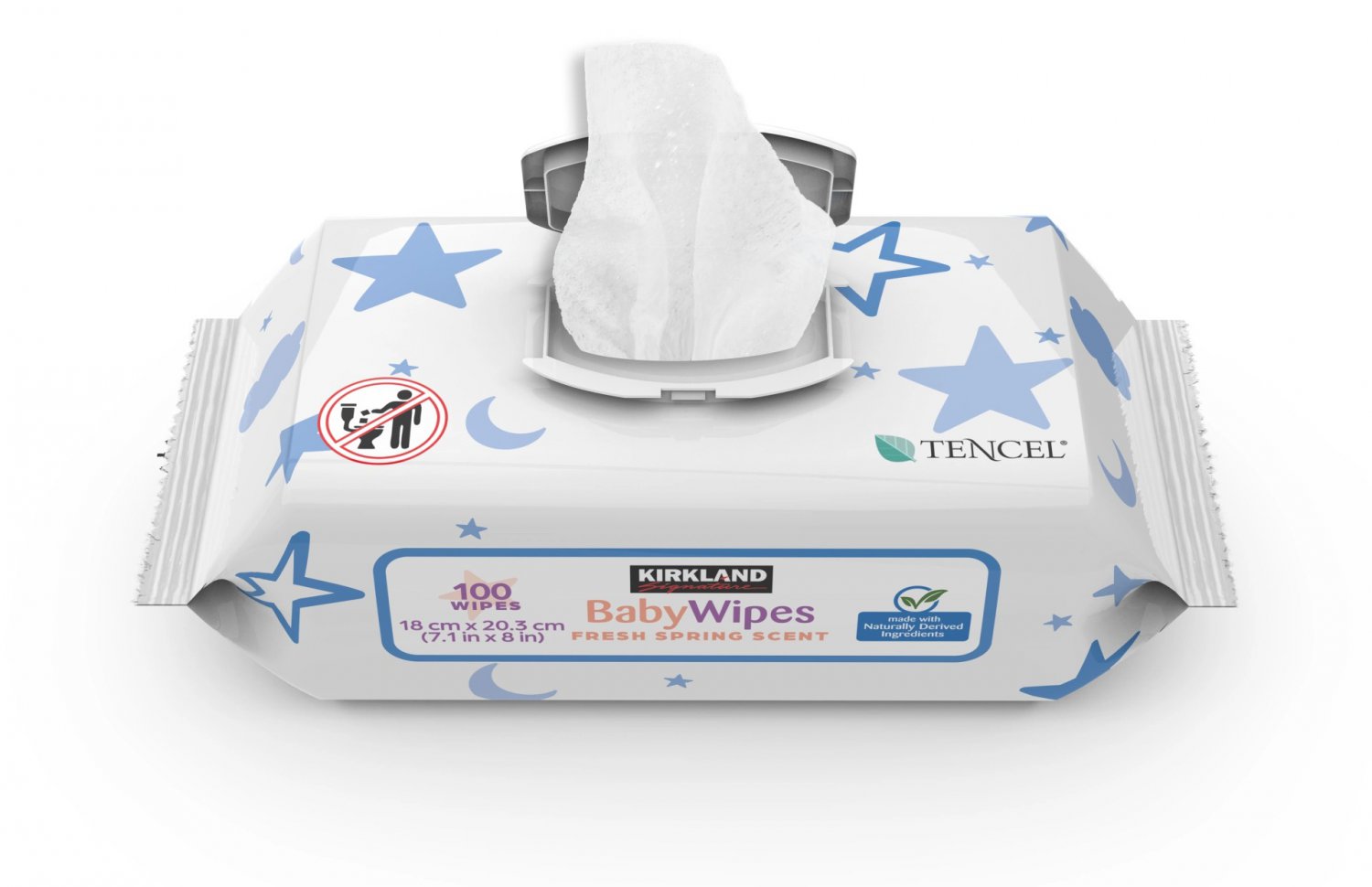 Kirkland Signature Baby Wipes - 4 Pack (100 Wipes Each) For Gentle Cleaning And Diaper Changes