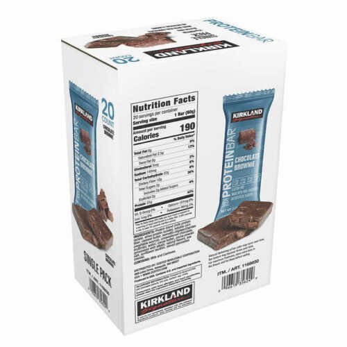 Kirkland Signature Protein Bars, Chocolate Brownie 20count, 2pack