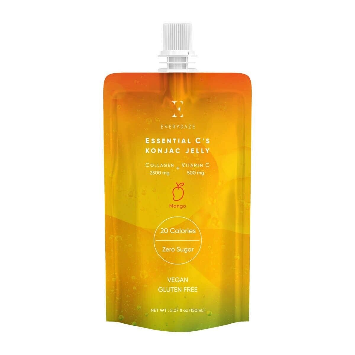 Everydaze Essential C's Konjac Jelly, Collagen + Vitamin C, 30pack