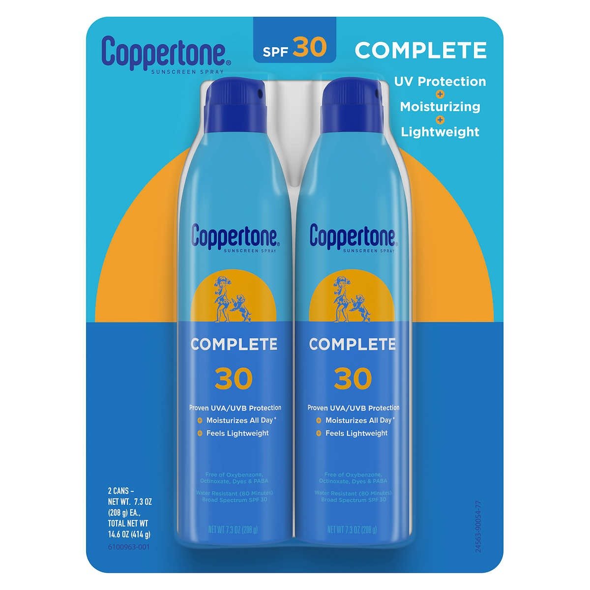 Coppertone Complete Sunscreen Spray Spf 30 7 3 Oz 2 Pack