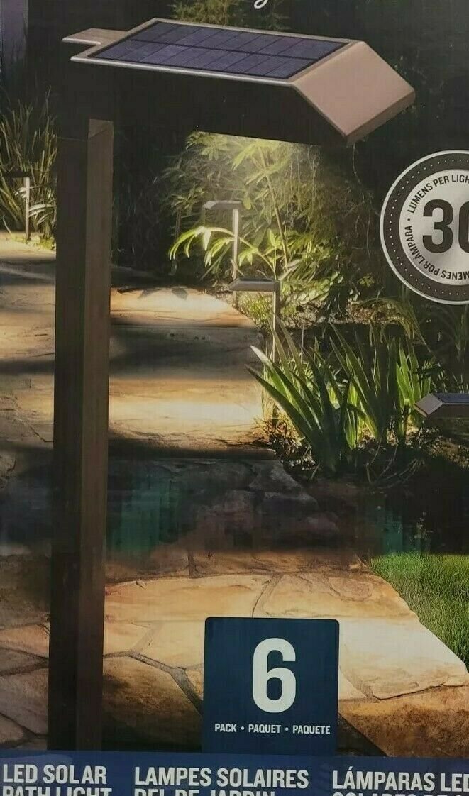Tommy Bahama 30Lumen Solar LED Pathway Lights, 6Pack