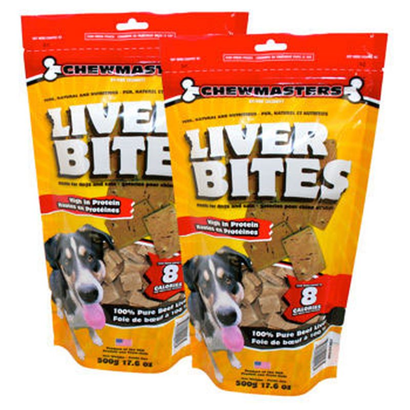 Chewmasters Freeze Dried Beef Liver Bites, 17.6 oz, 2count