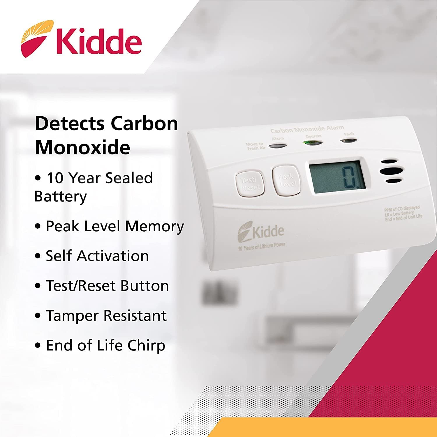Kidde PlugIn MultiGas Alarm and Portable Carbon Monoxide Alarm, 2pack