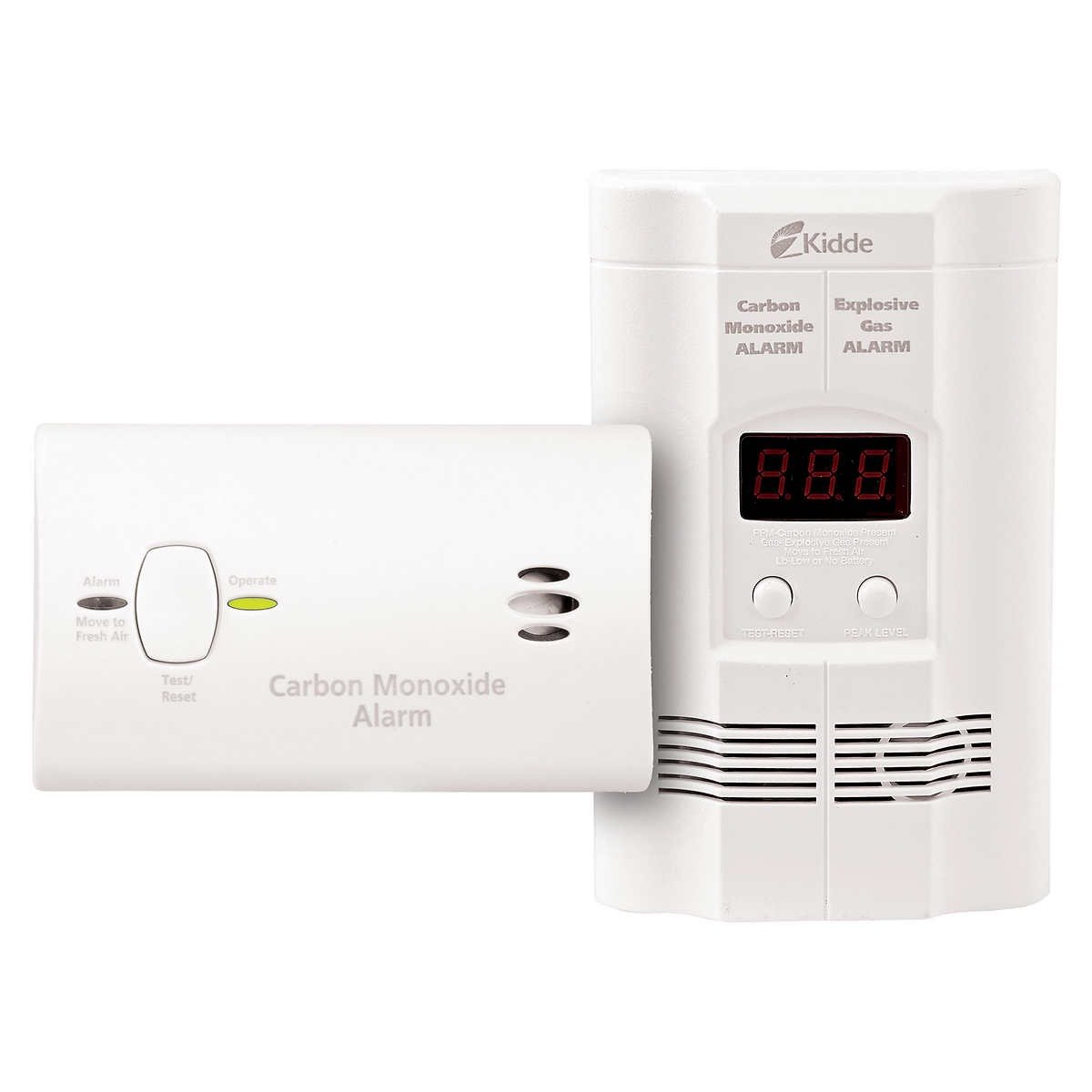 Kidde PlugIn MultiGas Alarm and Portable Carbon Monoxide Alarm, 2pack