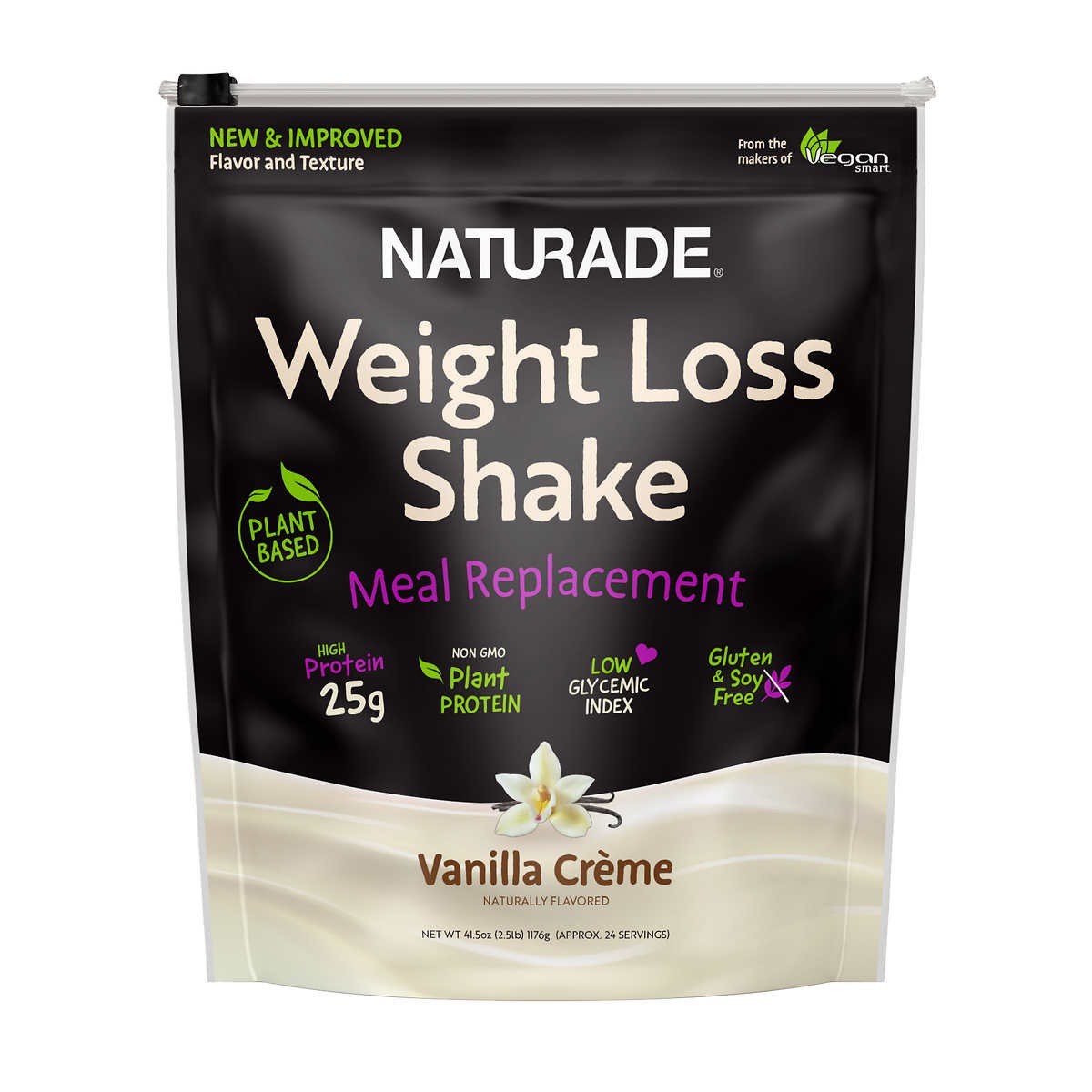 Naturade PlantBased Weight Loss High Protein Shake, 41.5 oz