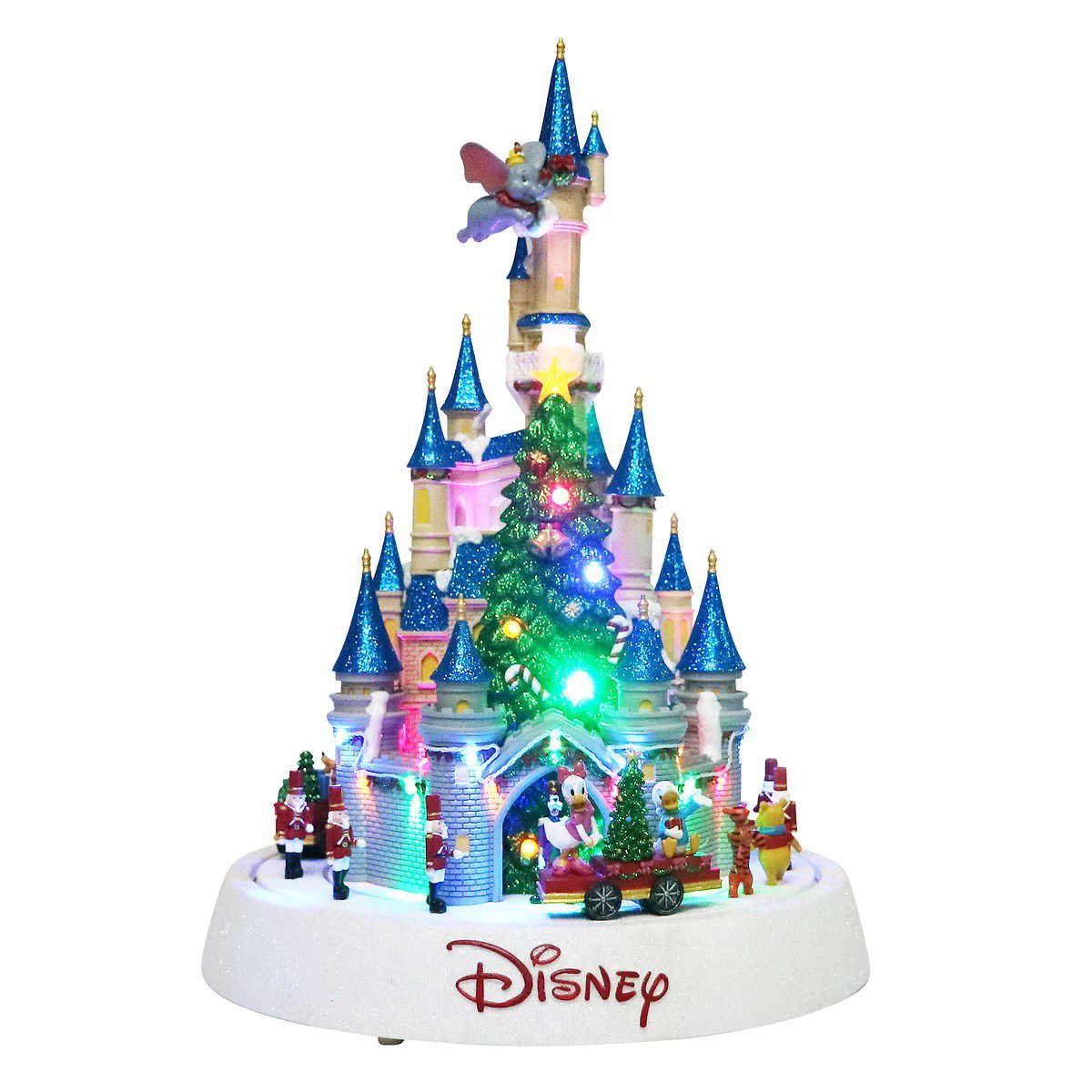 Collection 30+ Photos animated disney holiday castle with parade, music lamp with lights Updated