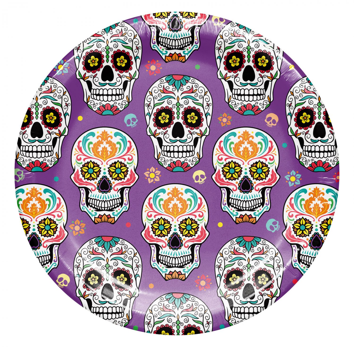 Artstyle Paper Plate & Napkin Bundle, Day of the Dead, 200Count