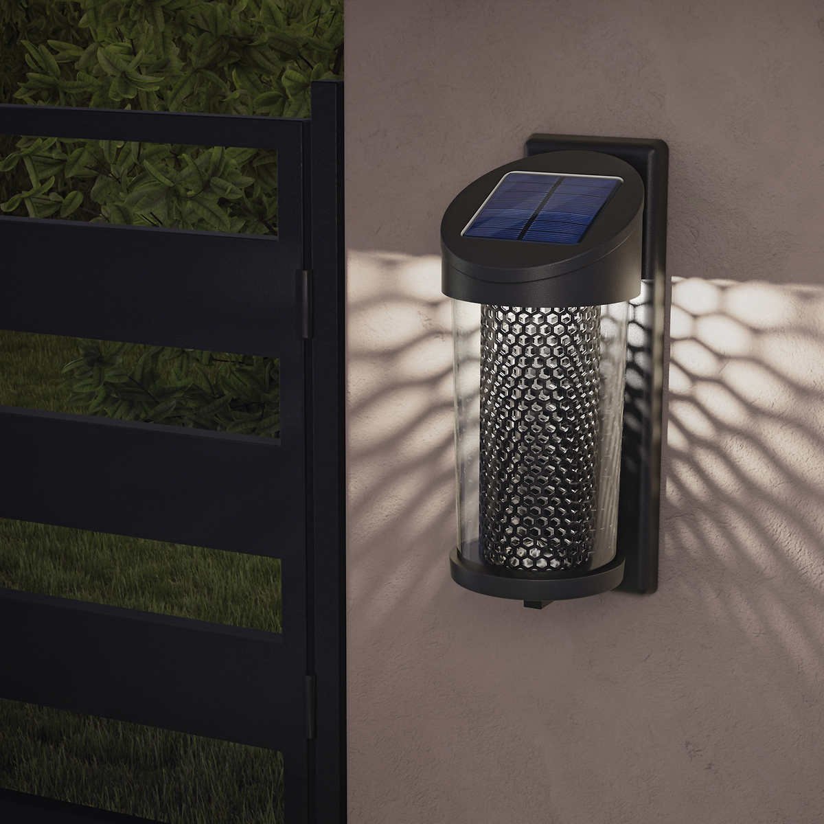 GTX Solar Post Accent Lights, 4pack 10 Lumen Wall Light & Rechargeable