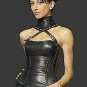 Womens Steampunk leather costset Gothic Dominion dress Mistress Leather costume