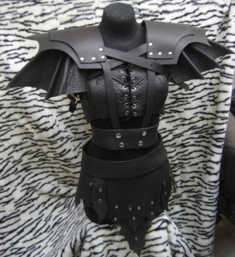 Genuine NAPA Textured Leather Woman medieval armour re-enactment LARP SCA Armor