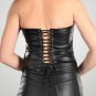 Steampunk clothing. leather corset. Biker leather top. image 0 Steampunk cl