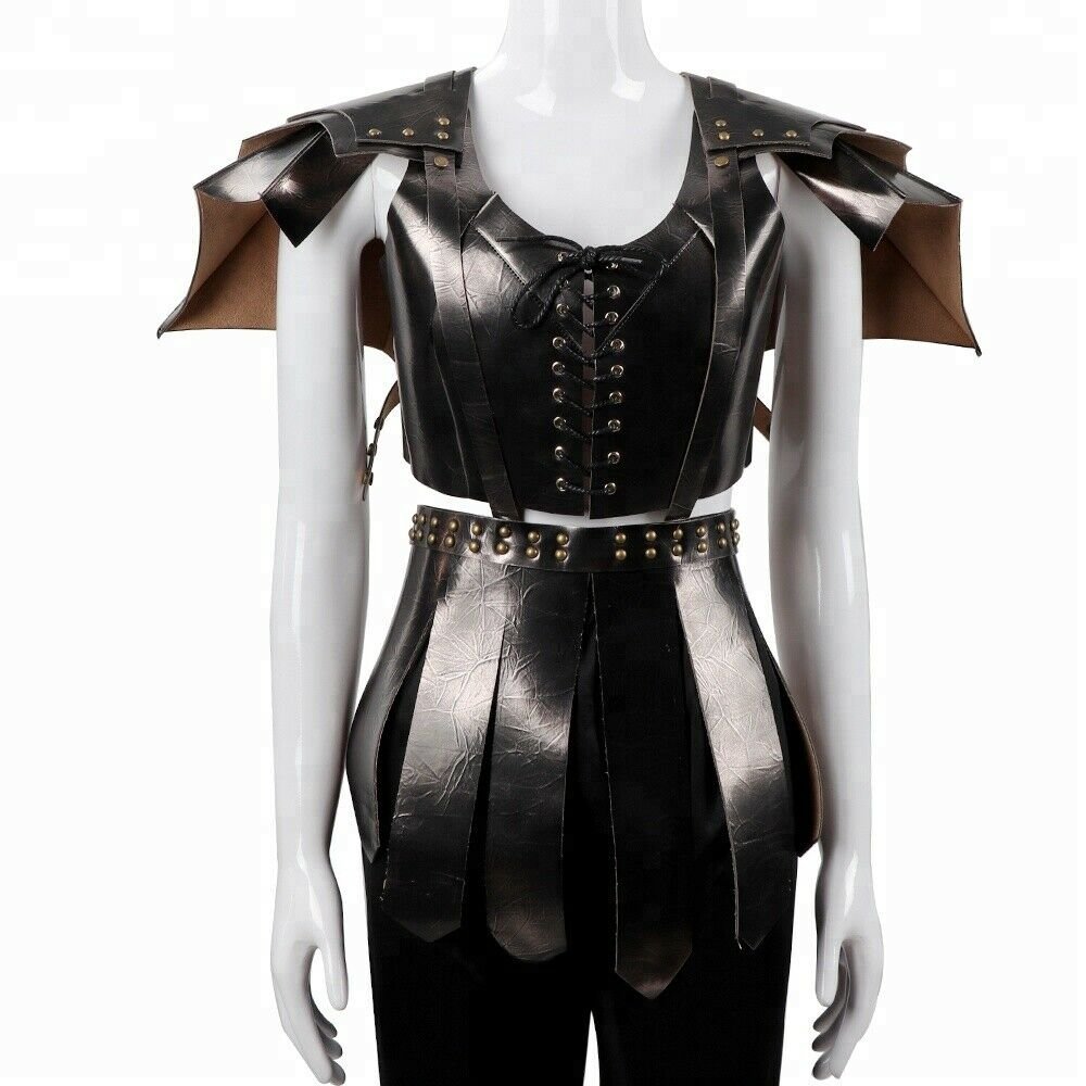 Women Real leather medieval Armour re-enactment armor theatrical Armor Man festi