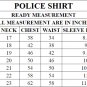 MEN'S Real Leather Police Military Style Shirt GAY BLUF Schwarz Gay Cuir