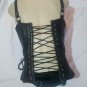REAL Leather Black Cupless Corset Dominatrix Fetish Model Cosplay wset-13
