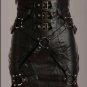 women mistess to-in one harness and skirt pure black sheep leather new style sk-