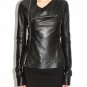 Women's & Girls 100% Genuine Soft Lambskin Leather Cropped Motor Biker Jacket Sl