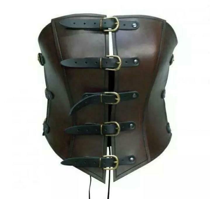 Cow Leather Women Corset Armor LARP SCA Armour Halloween costume GAME OF THRONES