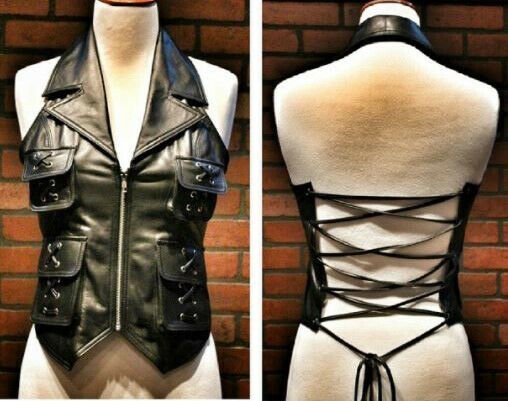 Women&acirc;��s Black  short Jacket bike or party office wear wcot-09