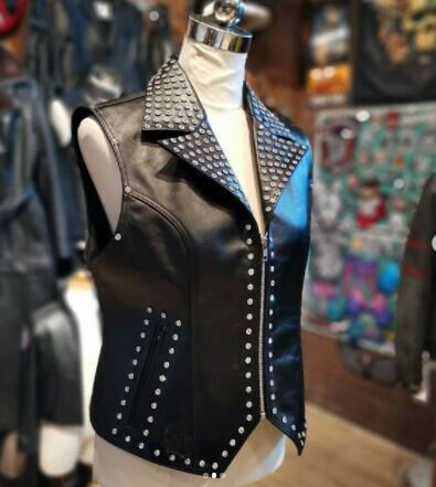 Women&acirc;��s Black  short Jacket bike or party office wear wj-05