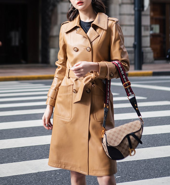 Real Leather Catsuit  MATRIX-COAT Dress Cat Suit Kinky Dress