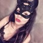 Cat Mask For Women BDSM Fetish Cat ears Black Eye Mask Halloween Carn