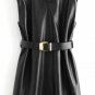 toppies fall 2020 black Sheep leather mini dresses womens sleeveless party