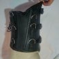 REAL Leather Black Buckle D-Ring Corset, Cosplay Fetish Model wset-12