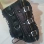 REAL Leather Black Buckle D-Ring Corset, Cosplay Fetish Model wset-12