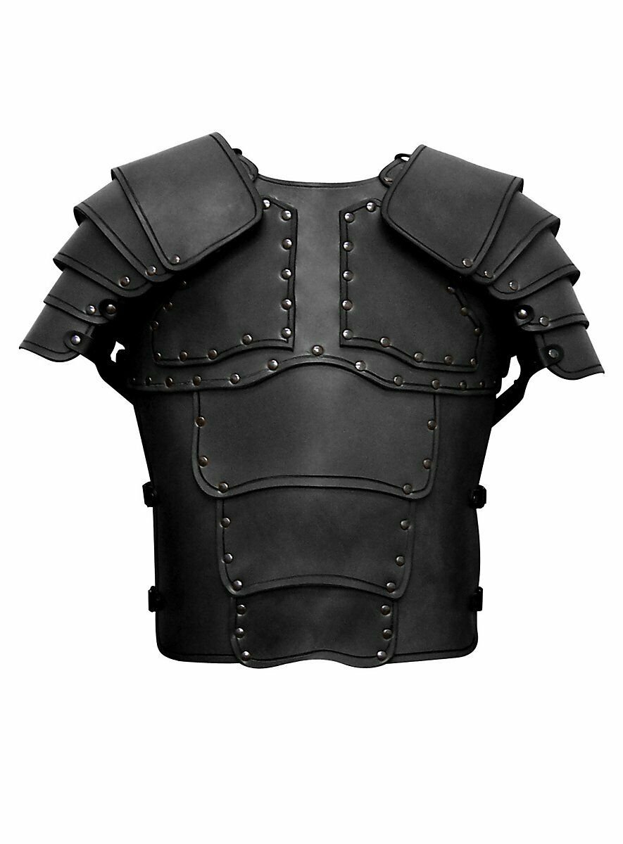 The men Real Leather Armour with shoulders new-31