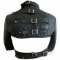 Women Asylum Straight Jacket Body harness Armbinder Halloween Leather costume xl
