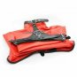 Red Leather Straight jacket open chest party costume Restraint Armbinder Jacket