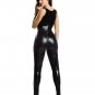 Women Leather Bodysuit Catsuit Cosplay sexy Jumpsuit Leather Black Gothic dress