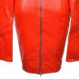 Women Leather Catsuit Jumpsuit Red Leather Gothic Bodysuit & Neck Posture Collar