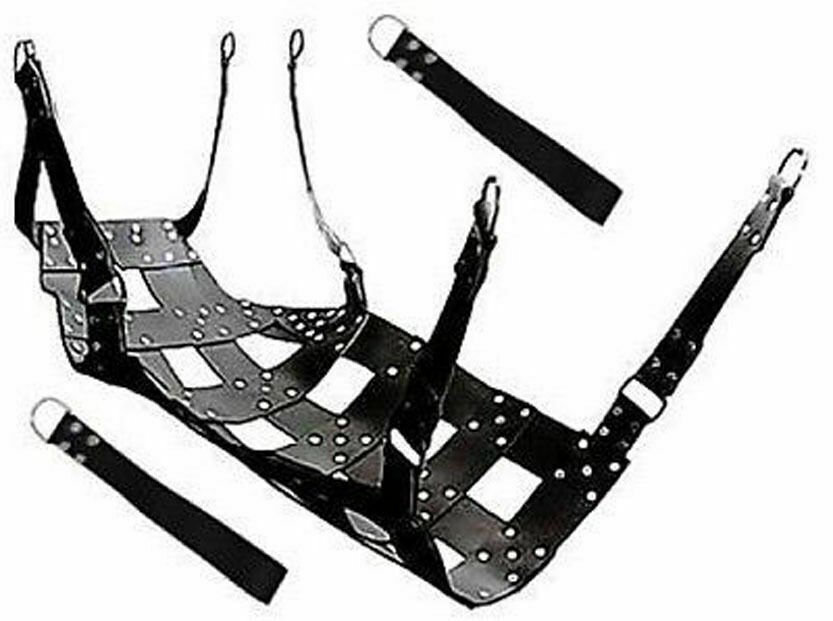 HEAVY DUTY LEATHER SEX STYLE SWING BUFFALO LEATHER SLING Ceiling mountable Strap