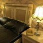 Leather Bed Sheet 4 pieces set deep snug Fitted Duvet Cover Leather Pillow cases