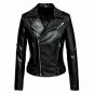 Women Black Leather Jacket Motorcycle girt biker Jacket Cafe Racer biker jacket