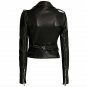 Women Black Leather Jacket Motorcycle girt biker Jacket Cafe Racer biker jacket