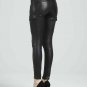 Women Real Leather Cargo Pants Skinny Biker Trousers 6 Pockets Slim fit Leggings