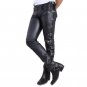 Men pant Leather Sweatpants Gay Leather Pant BLUF Costume Biker pants mens pants
