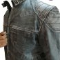 Vintage Leather motorcycle Jacket Mens CafeRacer Slim Fit biker Leather Jacket